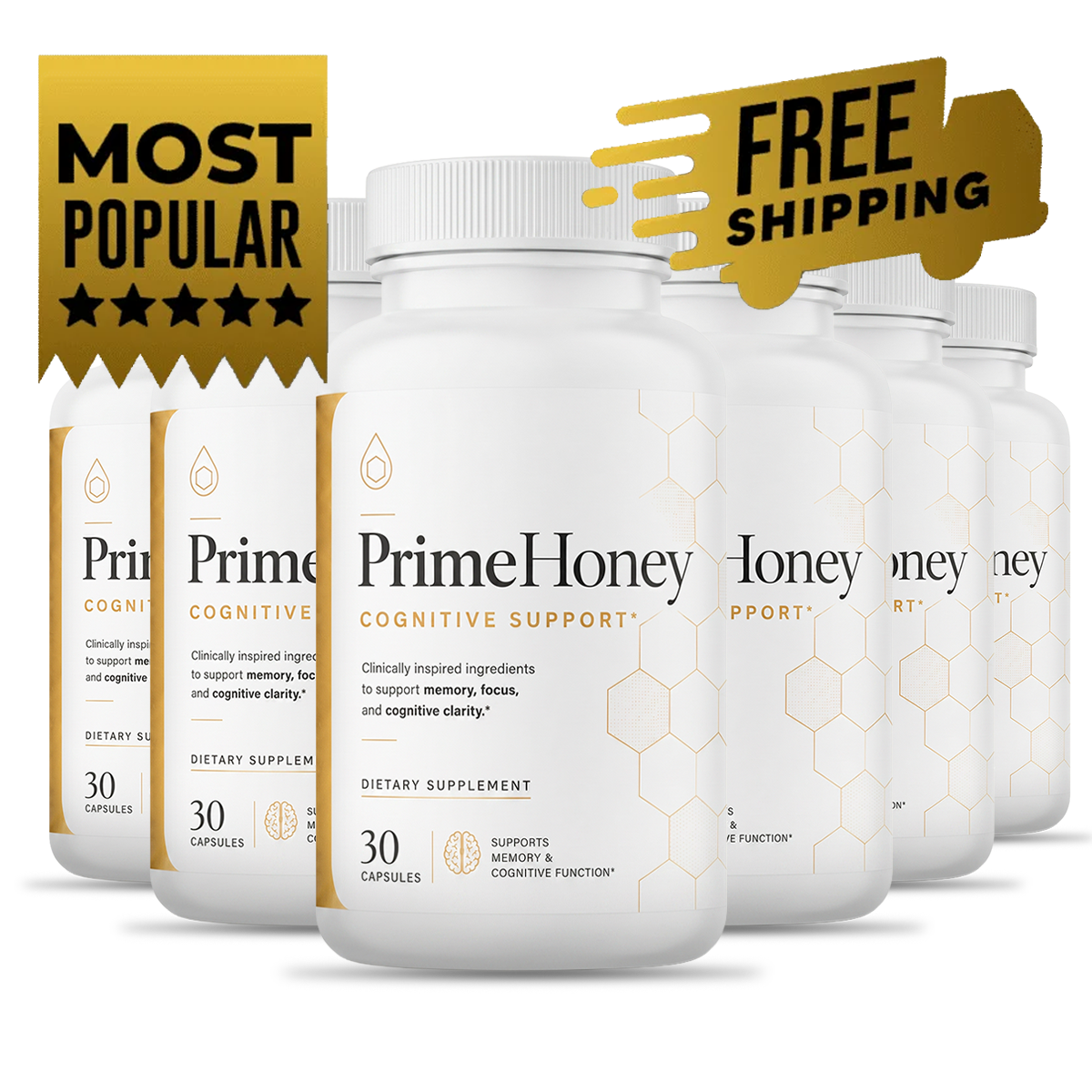 PrimeHoney 6 bottle best value package for long term peak physical performance